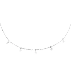 Sterling Silver  45 cm Star Necklace