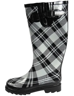 Sunville Women's Mid Calf Waterproof Rubber Garden Rainboots