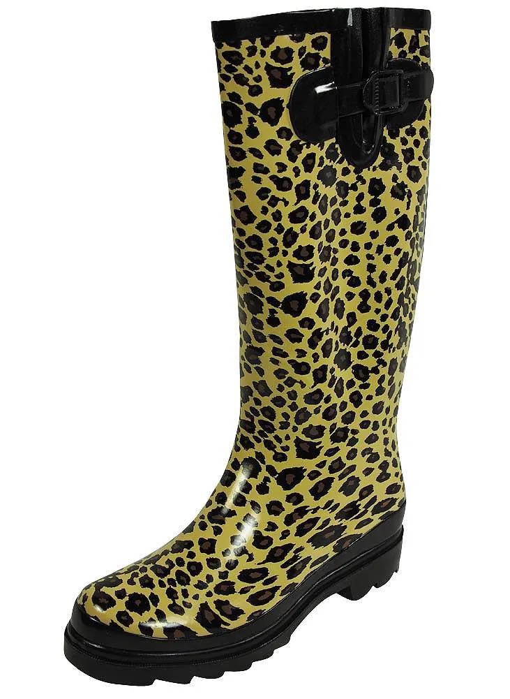 Sunville Women's Mid Calf Waterproof Rubber Garden Rainboots