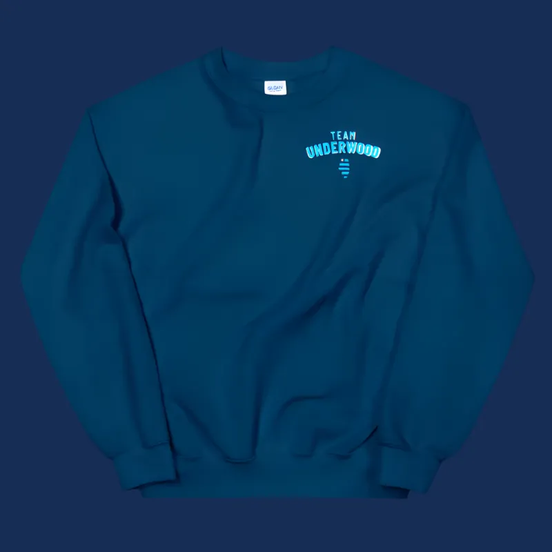 Team Underwood Navy Crewneck Sweatshirt