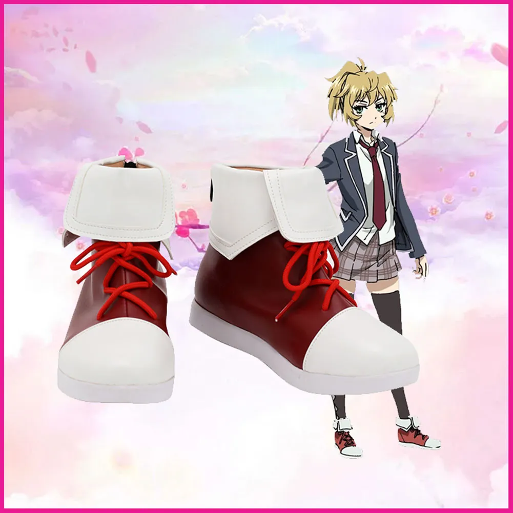 Tenkuu Shinpan/High-Rise Invasion-Mayuko Nise Cosplay Shoes Boots Halloween Costumes Accessory Custom Made