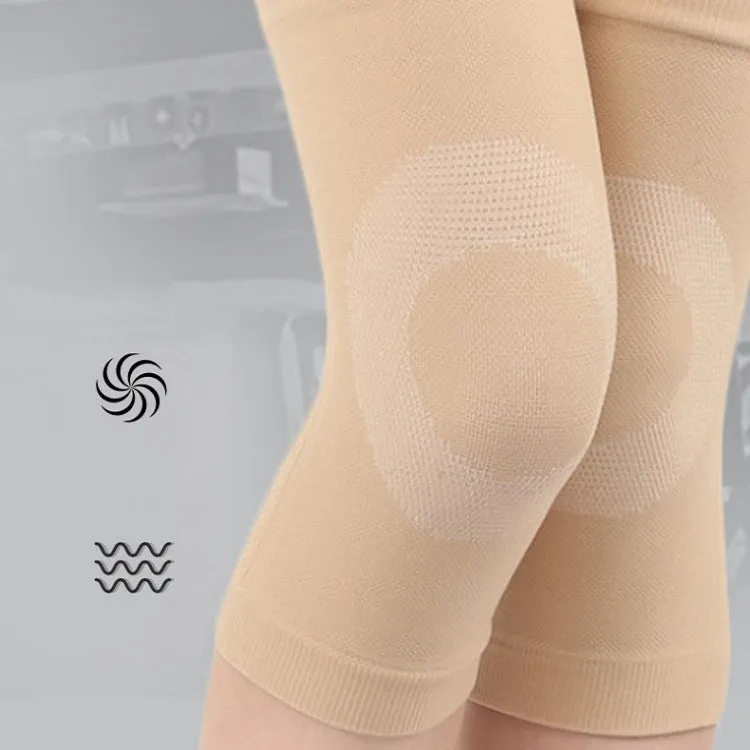 Thin Nylon Stockings Joint Warmth Sports Knee Pads, Specification: XL (Black)