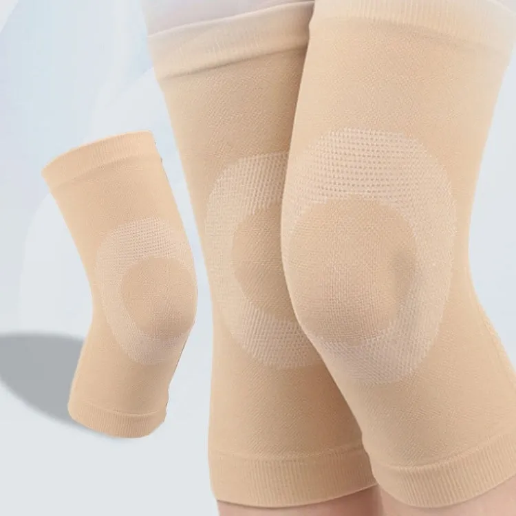 Thin Nylon Stockings Joint Warmth Sports Knee Pads, Specification: XL (Black)