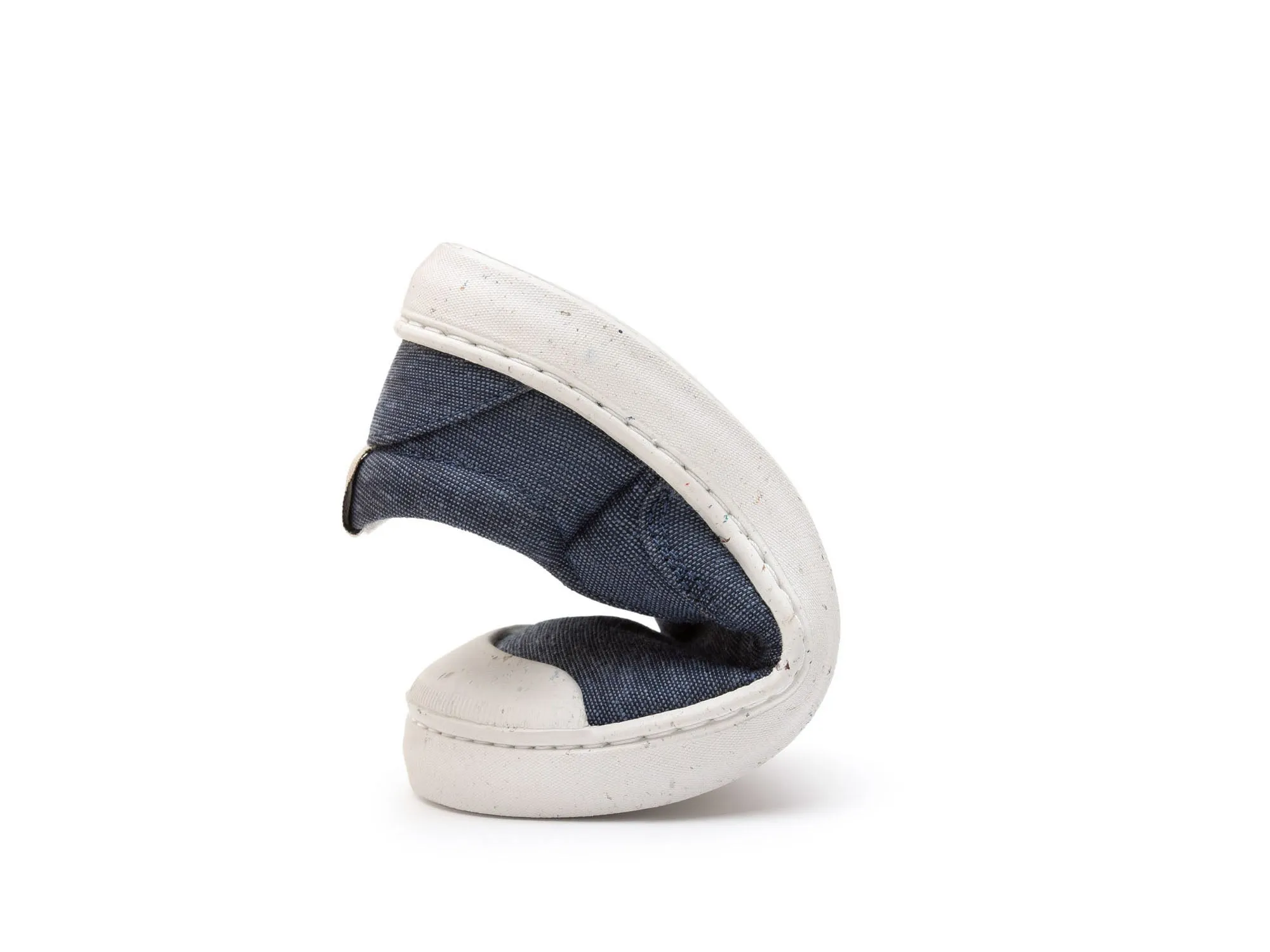 Tip Toey Joey KIDS SNEAKERS SLIP GREEN - BLUE ECO CANVAS