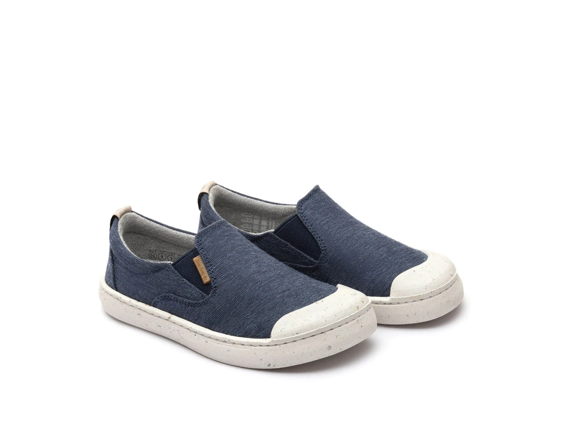 Tip Toey Joey KIDS SNEAKERS SLIP GREEN - BLUE ECO CANVAS