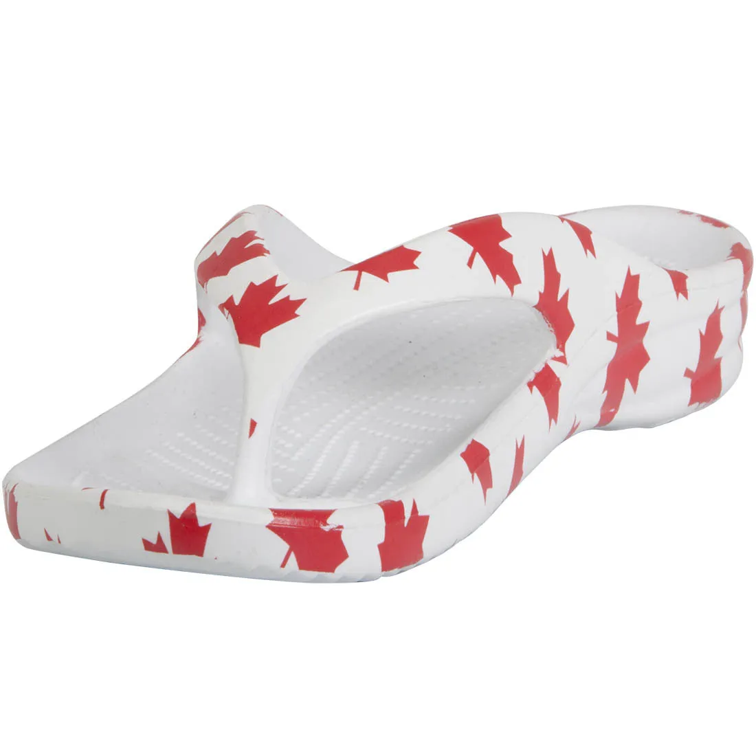 Toddlers' Flip Flops - Canada (White/Red)