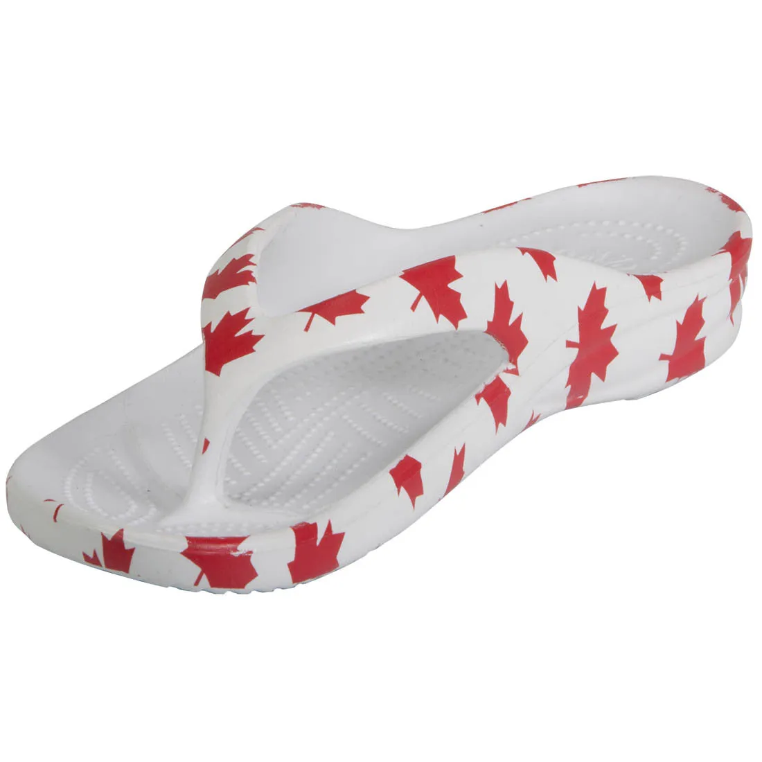 Toddlers' Flip Flops - Canada (White/Red)