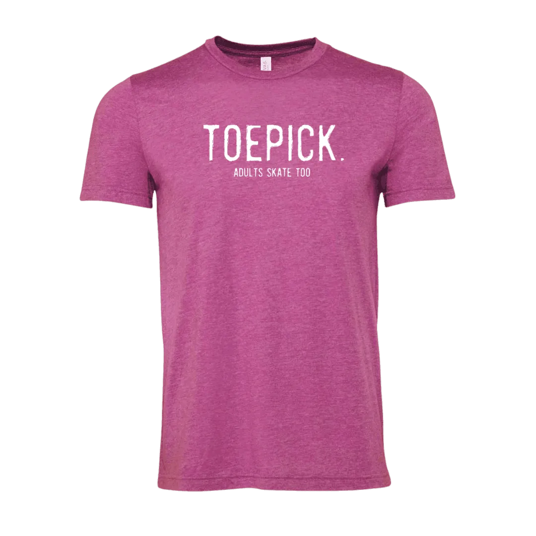 Toepick Heather Magenta Unisex Tee - M