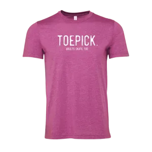 Toepick Heather Magenta Unisex Tee - M