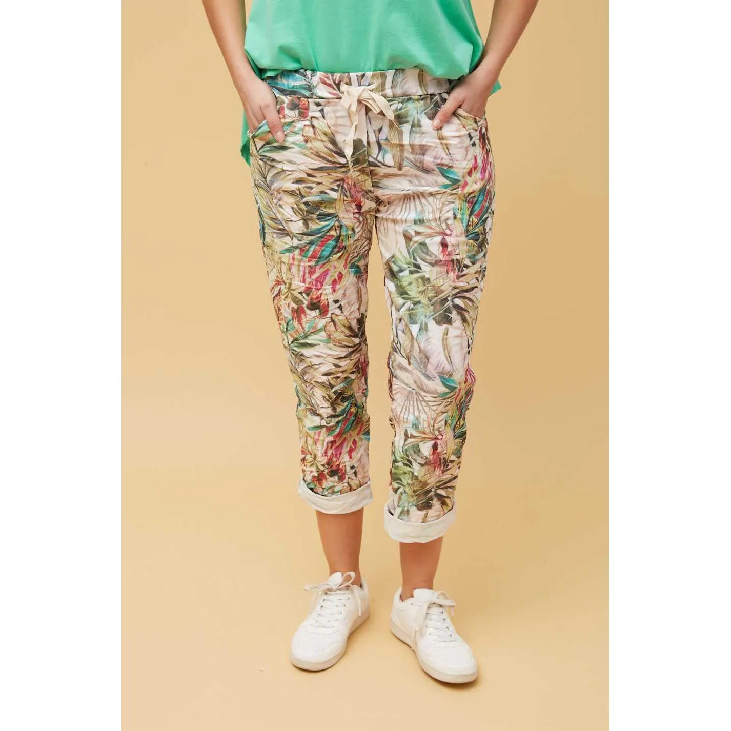 Tropical Pull-On Pants - Tropical