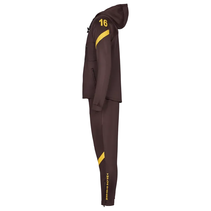 Twelve Sixteen Tracksuite Brown-Yellow Set