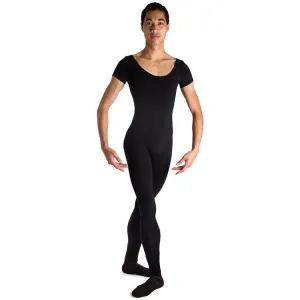 U3472M - Bloch Matt Scoop Neck Cap Sleeve Mens Unitard