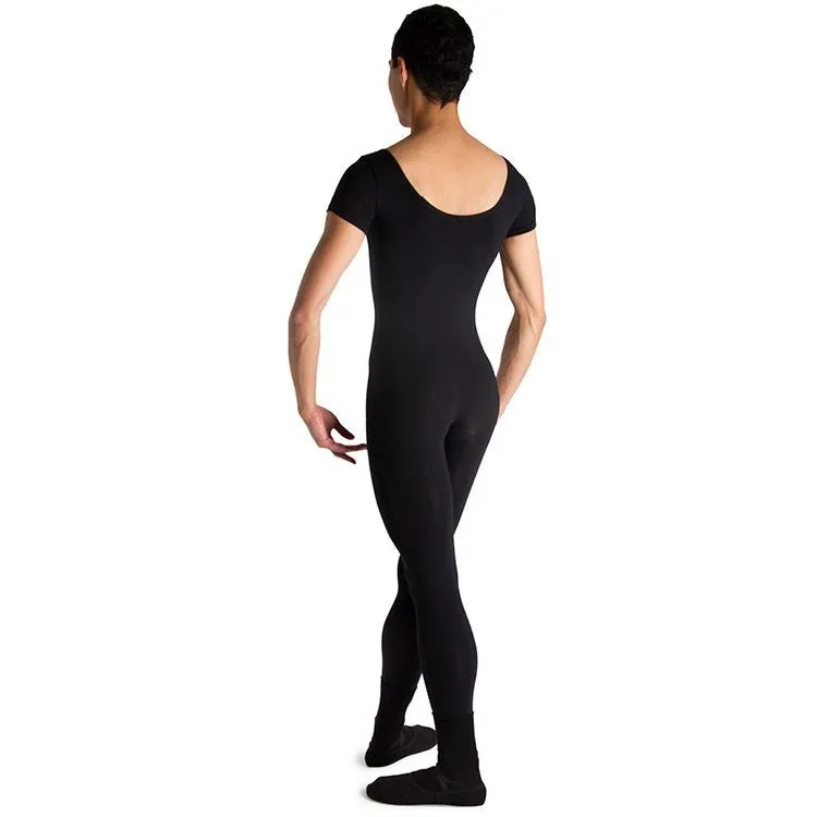 U3472M - Bloch Matt Scoop Neck Cap Sleeve Mens Unitard