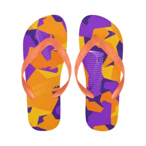 Unisex Fiery Camouflage Print Flip Flops