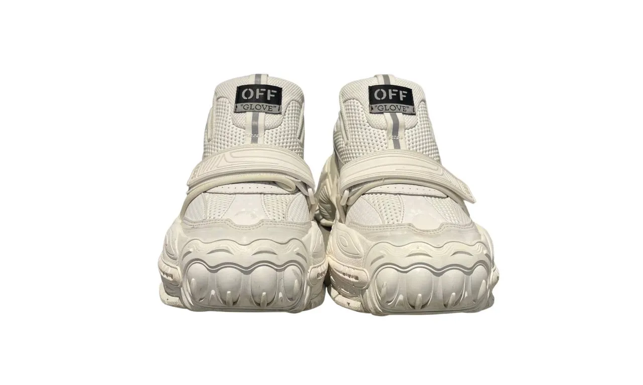 Used off-white glove slip on sneakers