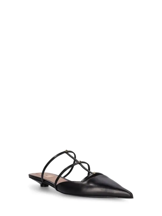 Valentino Garavani   20mm Rockstud leather mules 