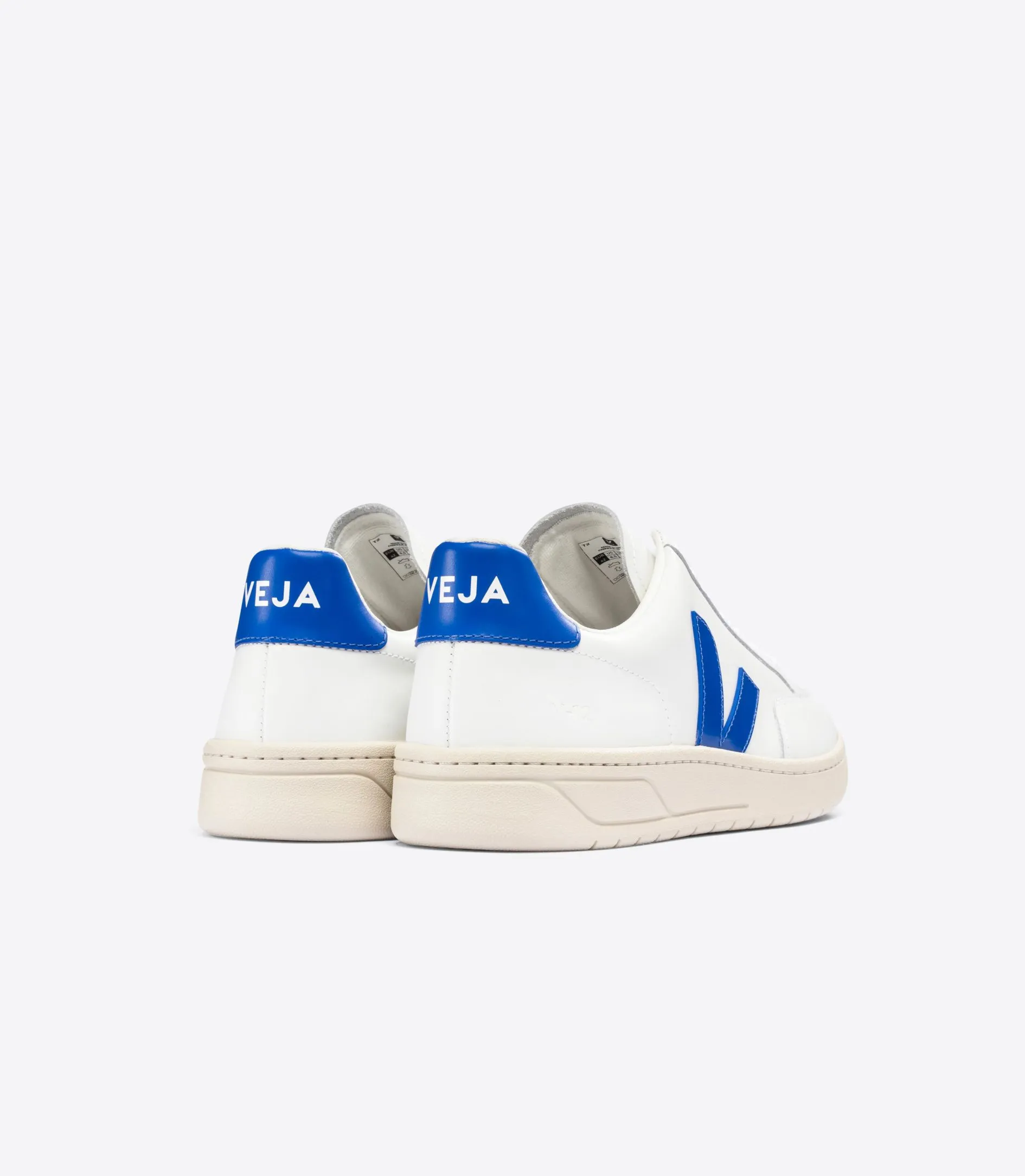 Veja - V-12 Leather in White Paros