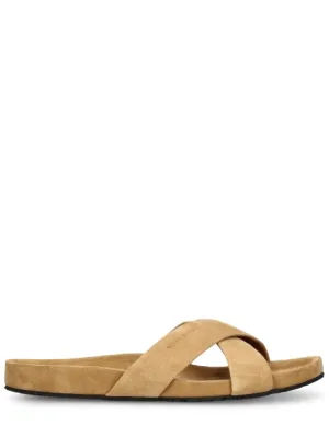 Wales Bonner   Cris Croc suede sandals 