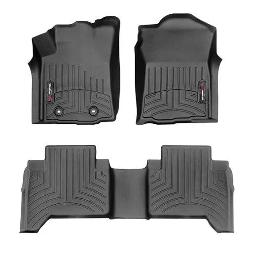 WeatherTech Front & Rear DigitalFit FloorLiner | Black - 2023-2016 Toyota Tacoma