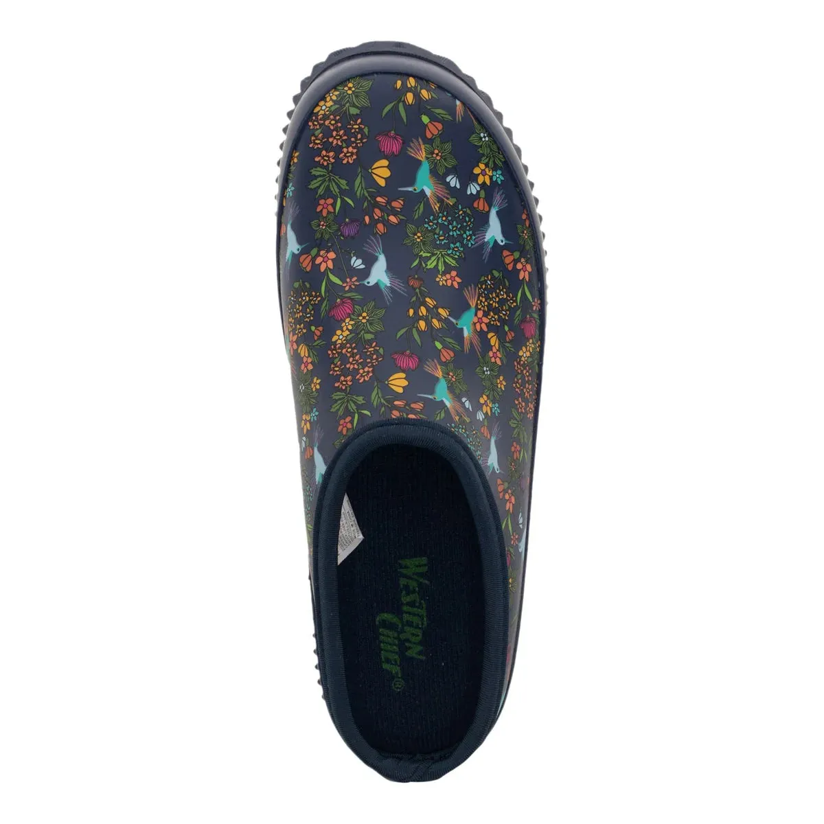 Western Chief Women's Floral Print Rubber Slip-on Shoes Garden Clogs