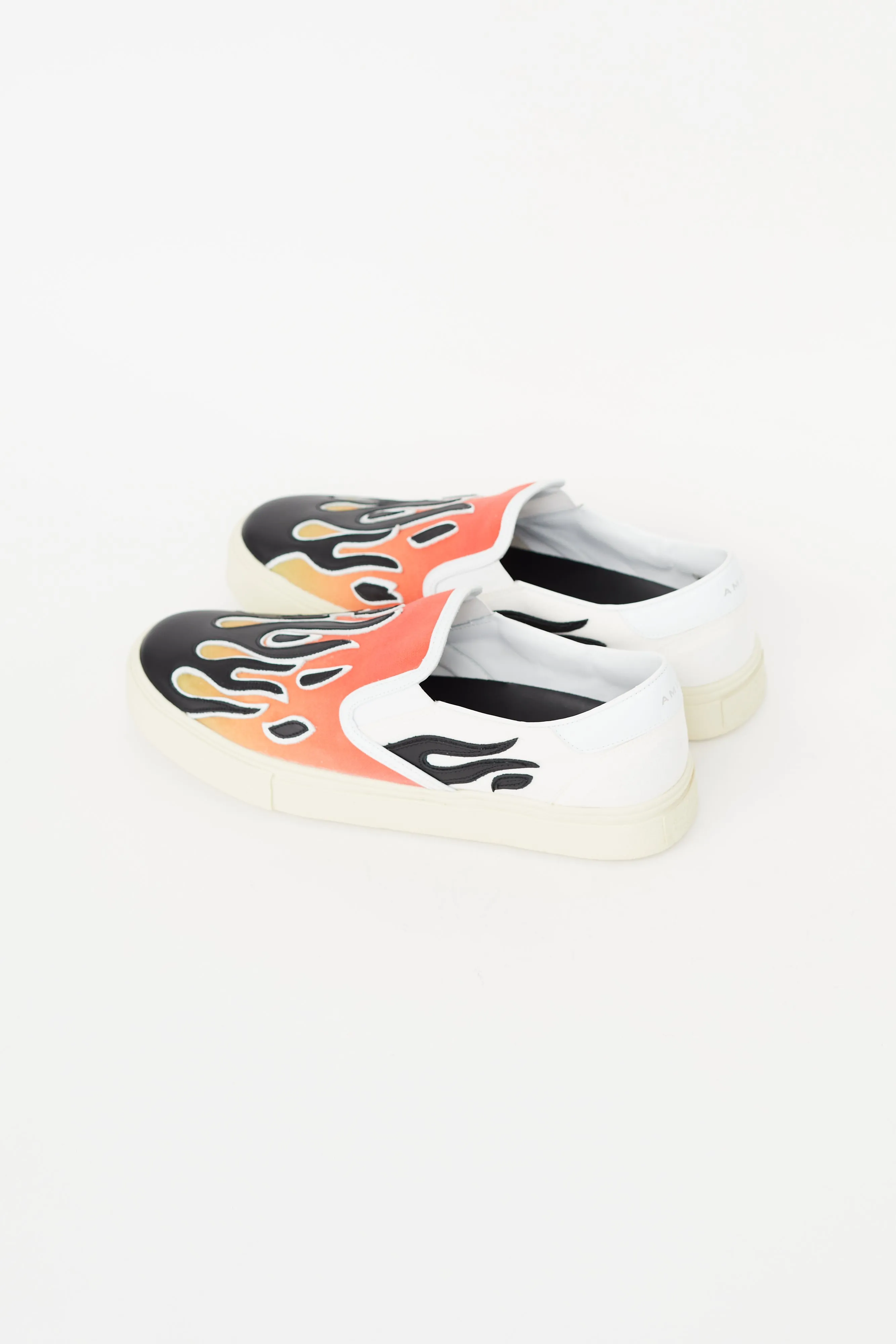 White & Multicolour Flame Sneaker