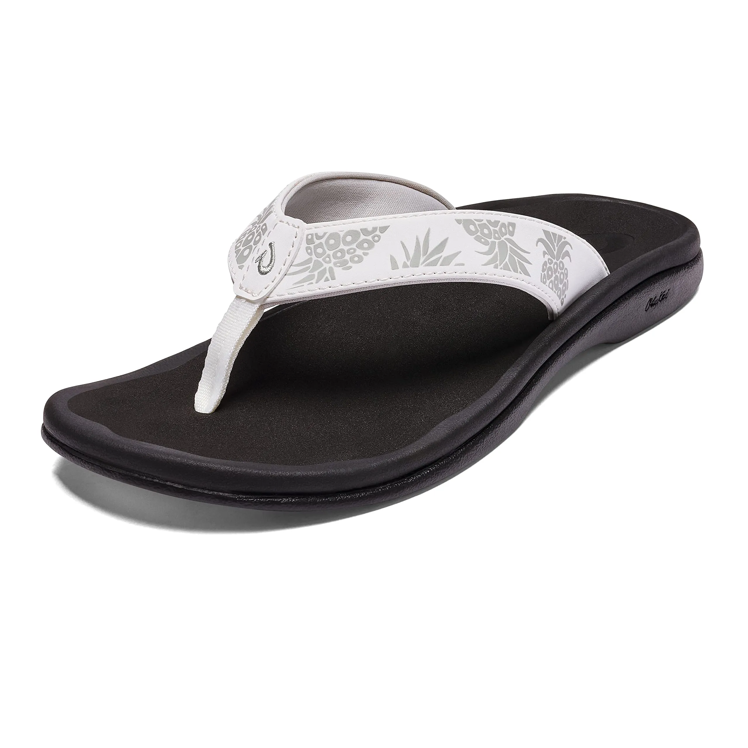 Women's Shoes OluKai OHANA Water Resistant Sandals 20110-WBHQ BRIGHT WHITE / HUA