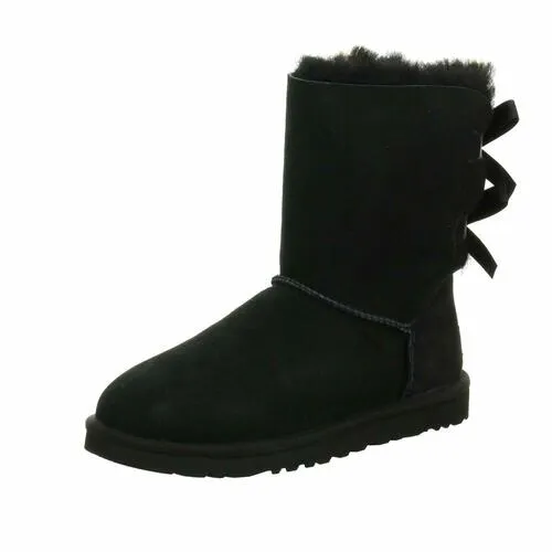 Women's Shoes UGG BAILEY BOW II Twinface Sheepskin Boots 1016225 BLACK