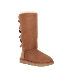 Women's Shoes UGG BAILEY BOW TALL II Sheepskin Boots 1016434 CHESTNUT