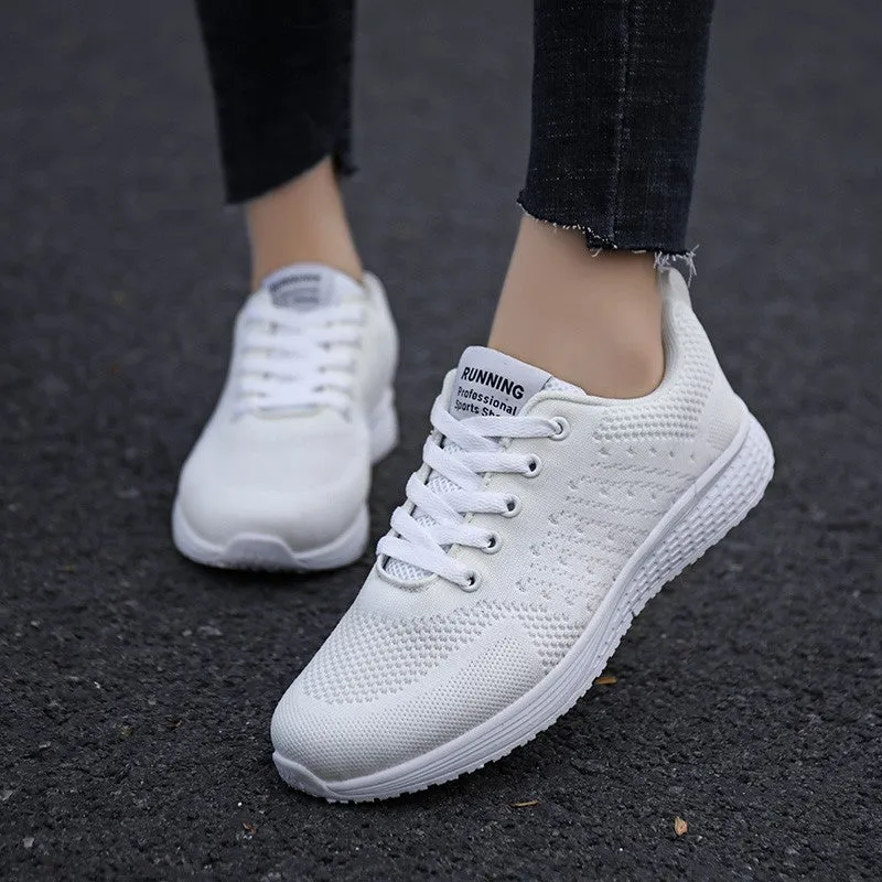 Women's simple breathable popular leisure platform sneakers