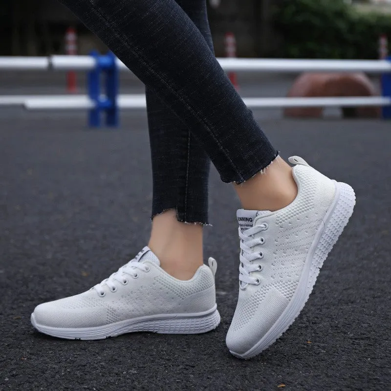 Women's simple breathable popular leisure platform sneakers