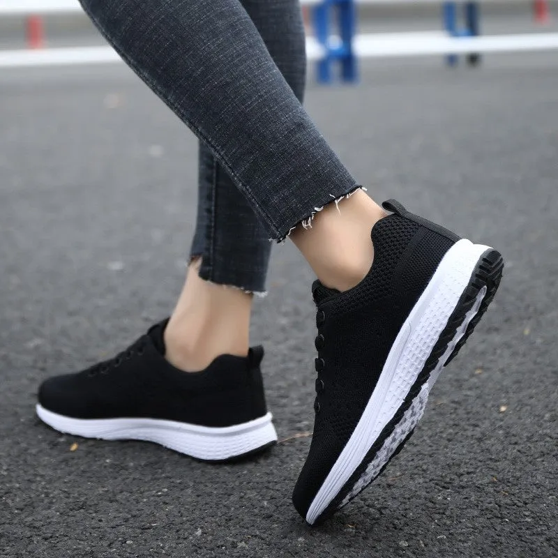 Women's simple breathable popular leisure platform sneakers