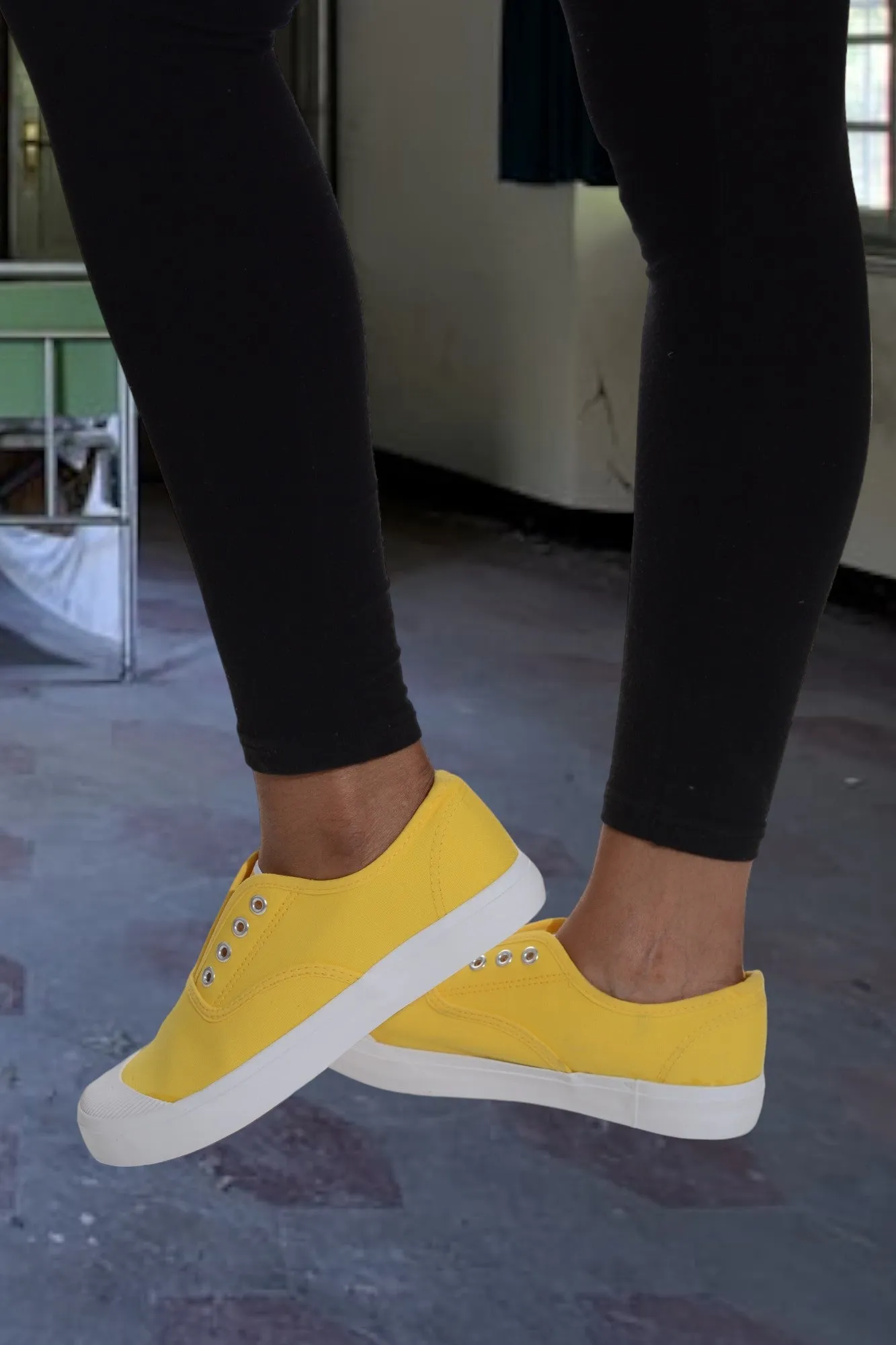 Yellow Slip On Sneaker