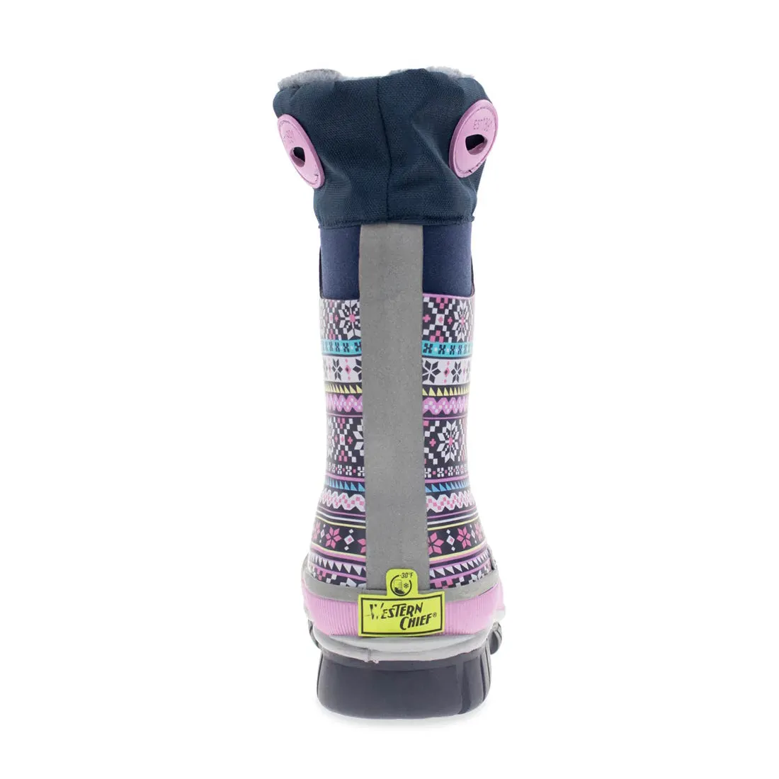 Youth Fair Isle Neoprene Snow Boots 24104417B